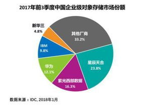 紫光西部數(shù)據(jù)躍居中國對象存儲市場第二大廠商